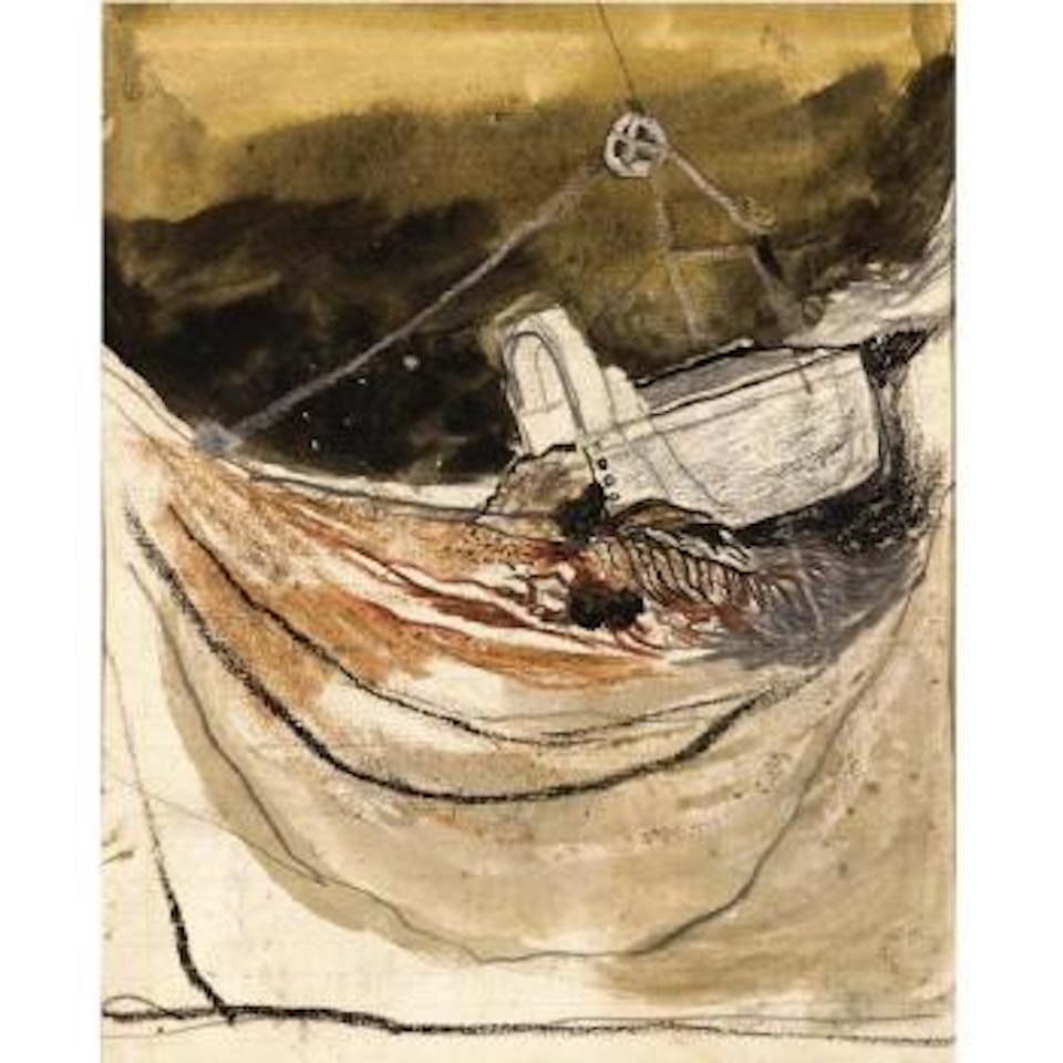 Dragline Bucket Excavating Overburden by Graham Sutherland