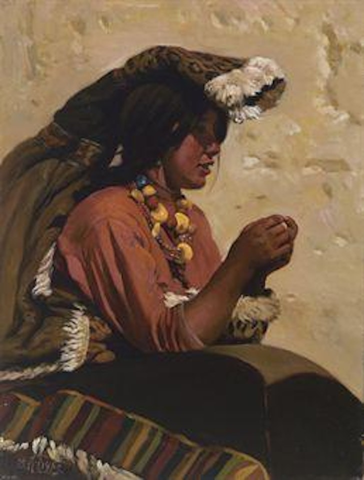 Tibetan Girl by Chen Danqing