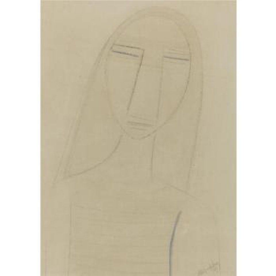 Tête De Femme by Wifredo Lam