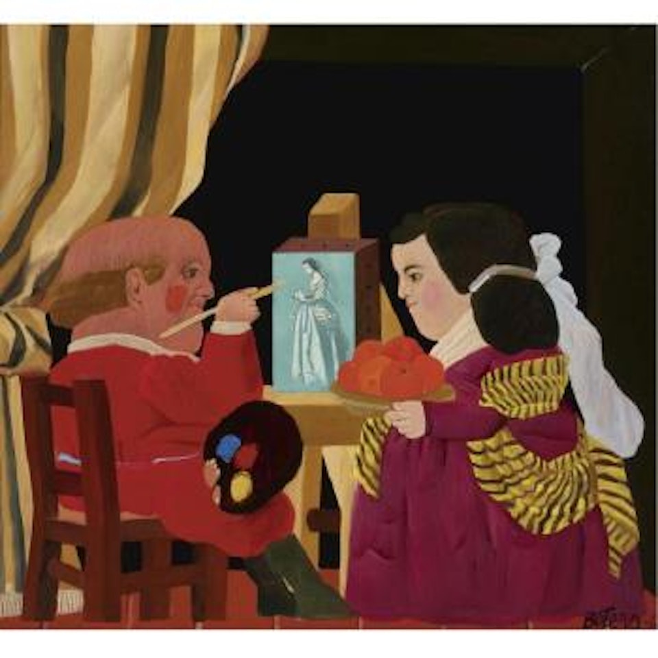 Zurbarán Pinta A Santa Dorotea by Fernando Botero