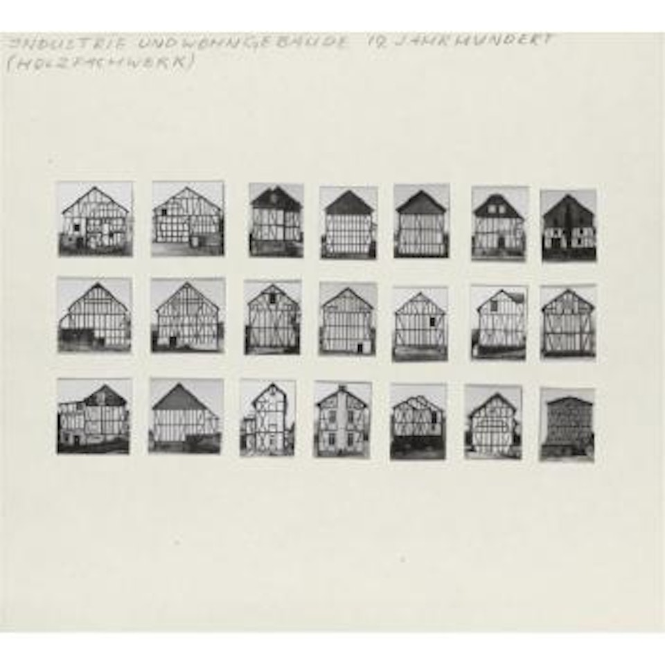 A Maquette Before Exhibition Of A Group Of Typologies by Bernd & Hilla Becher