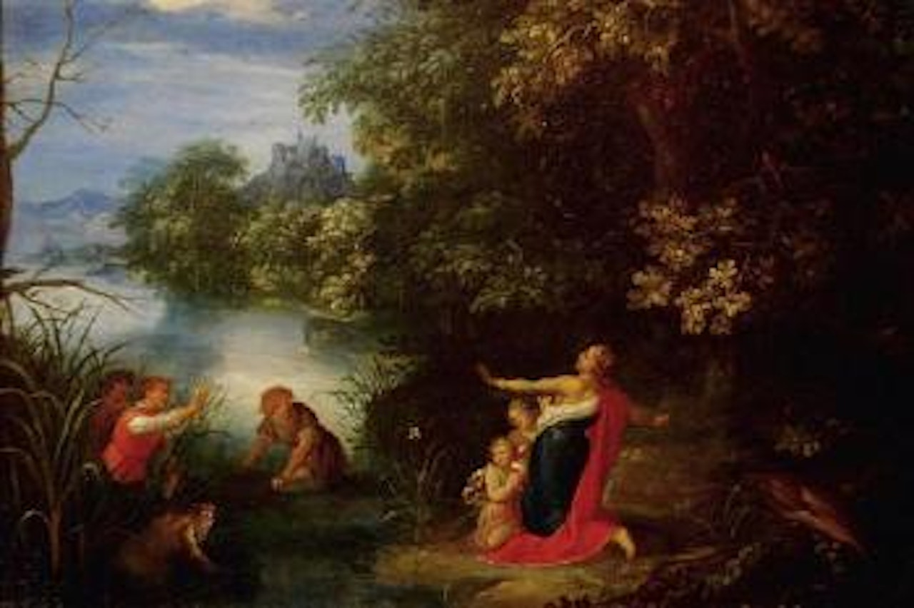 Landschaft mit latona by Abraham Govaerts