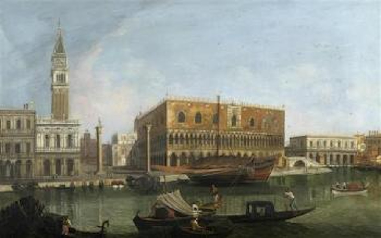 Ansicht von Venedig mit dem Dogenpalast und dem Campanile von San Marco by Italian School