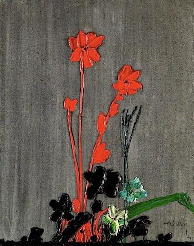 Fleurs rouges by Thanos Tsingos