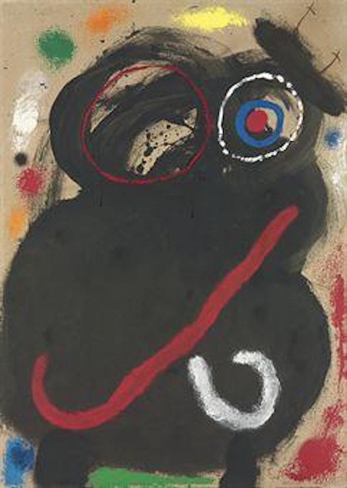Femme et oiseau by Joan Miró