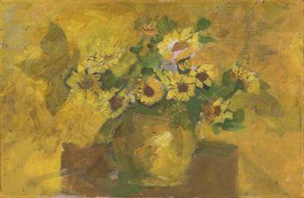 Bouquet de fleurs (recto); Nature morte à la pipe (verso) by Georges Braque