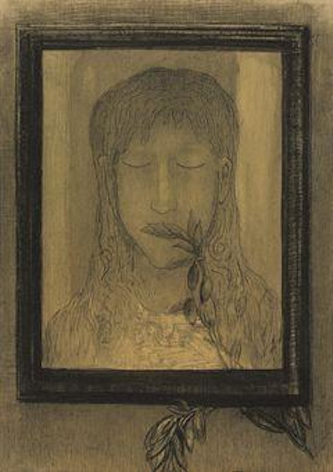 L'homme aux lauriers by Odilon Redon