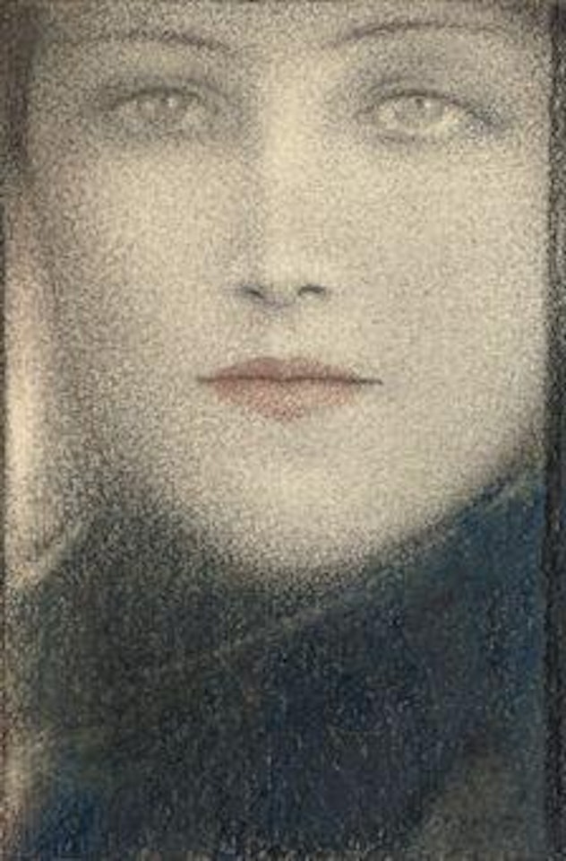 Tête de femme by Fernand Khnopff