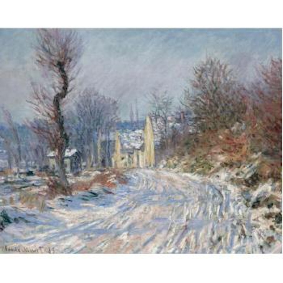 Route De Giverny En Hiver by Claude Monet