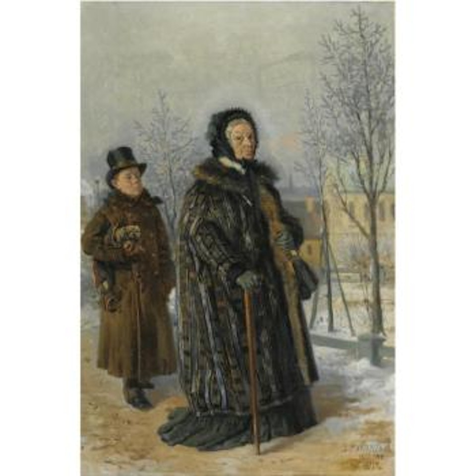 A Winter's Walk by Vladimir Makovsky