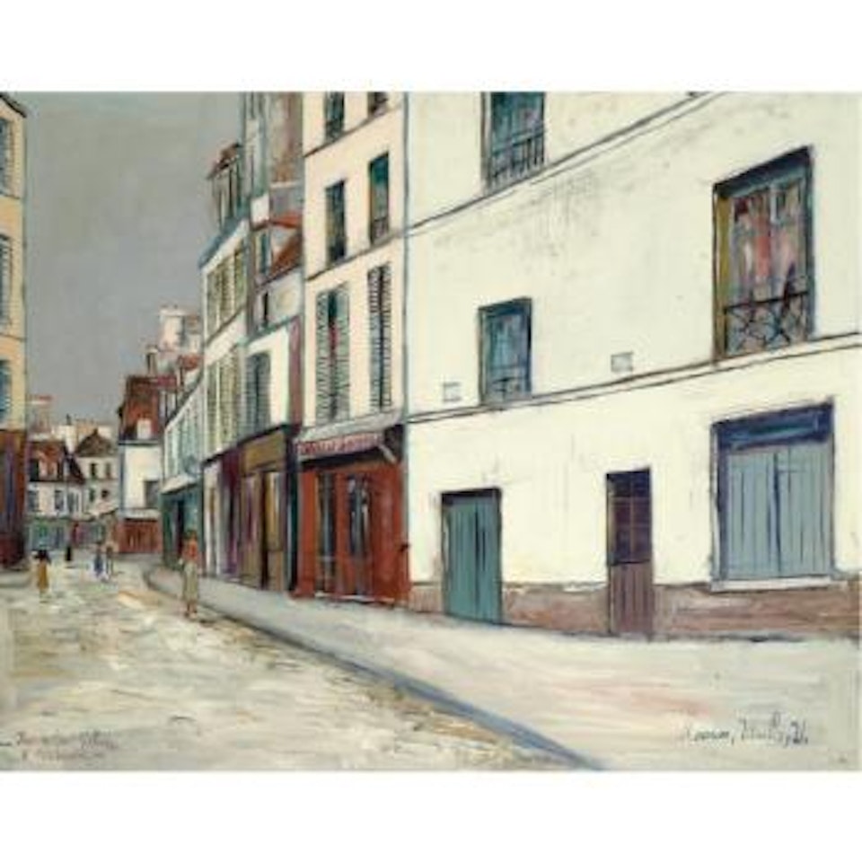 Rue Du Mont-Cenis À Montmartre by Maurice Utrillo