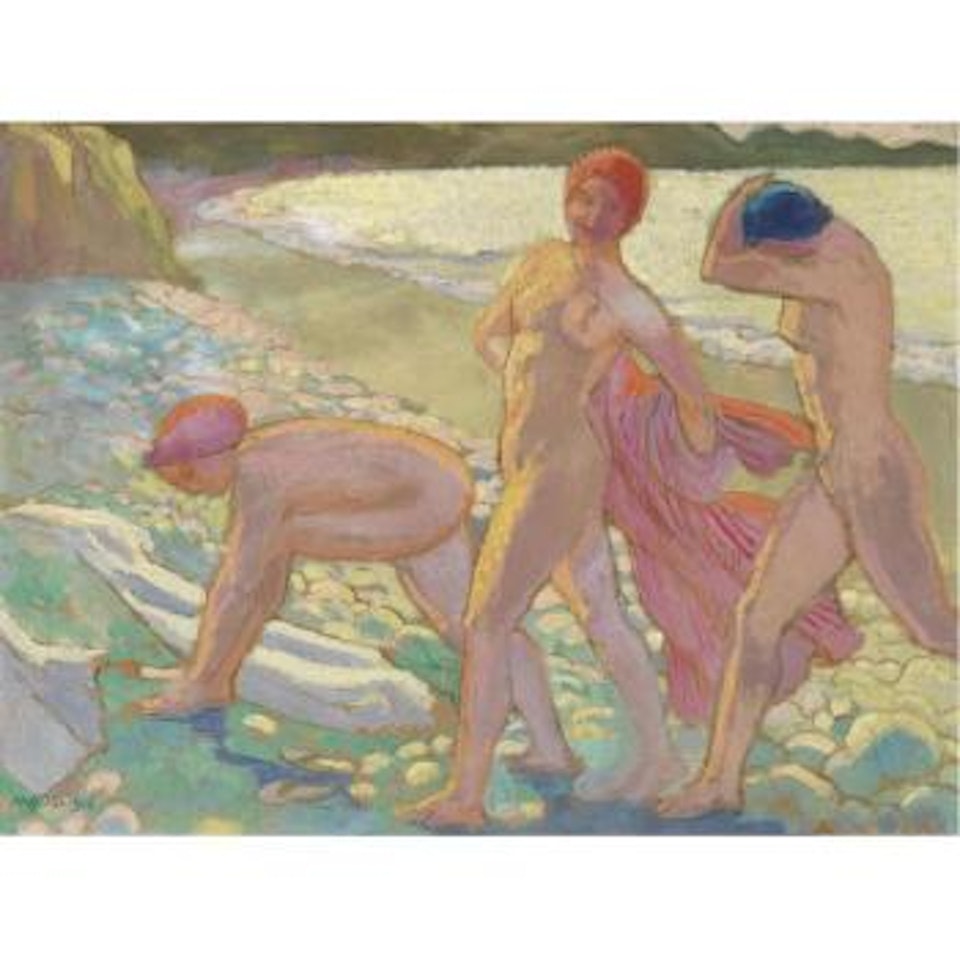 Soir Sur La Plage, Après Le Bain by Maurice Denis