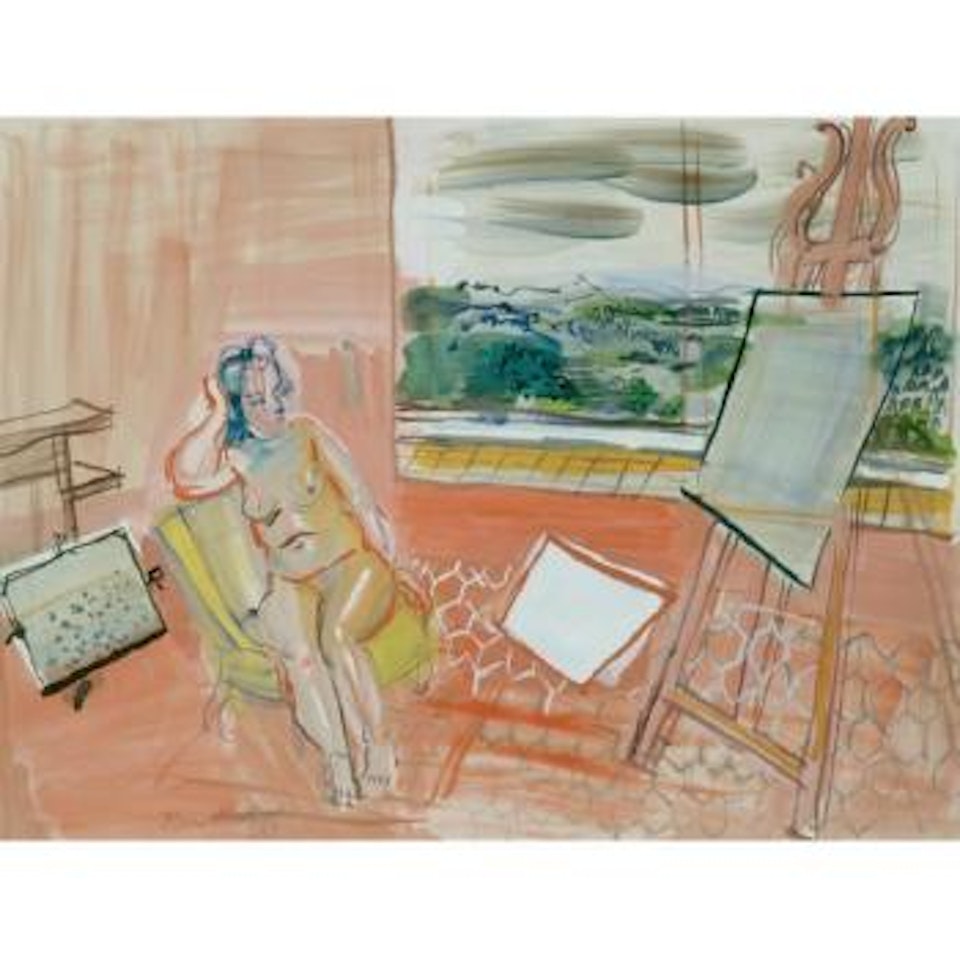 Le Modèle Dans L'atelier De Vence by Raoul Dufy