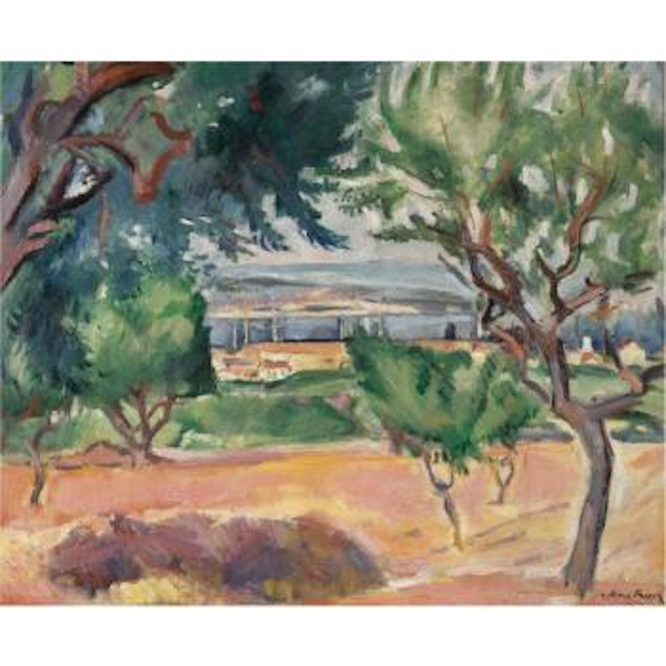 Paysage - Recto; La Trapéziste Du Cirque Médrano - Verso by Othon Friesz