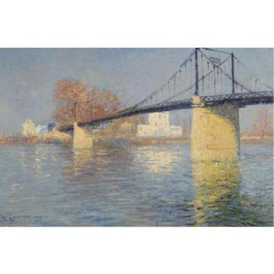Le Pont Suspendu À Triel-sur-Seine by Gustave Loiseau