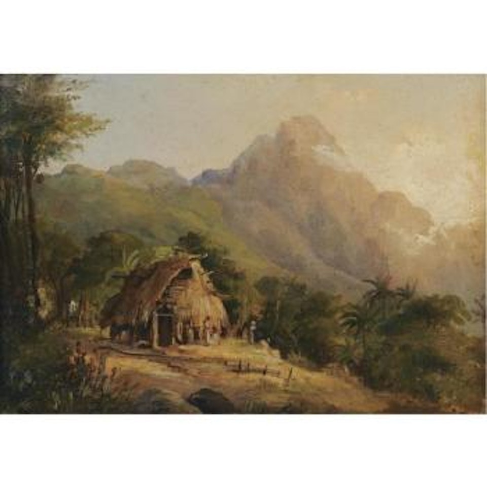Hutte Dans Un Paysage De Montagne, Galipan by Camille Pissarro
