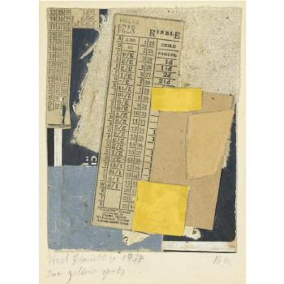 Zwei Gelbe Flecken (Two Yellow Spots) by Kurt Schwitters
