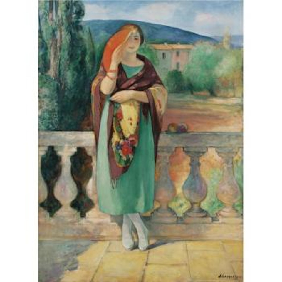 Jeune Fille À L'éventail (Nono) by Henri Lebasque