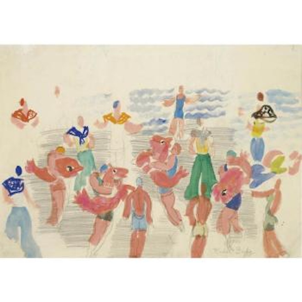 Projet De Costumes Pour Le Ballet De Monte-Carlo by Raoul Dufy