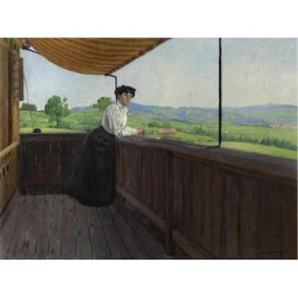 Sur Le Balcon by Félix Vallotton