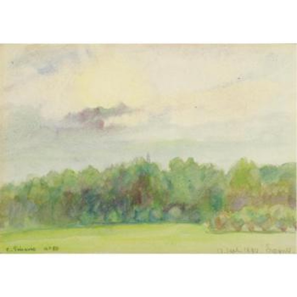 Paysage À Eragny by Camille Pissarro