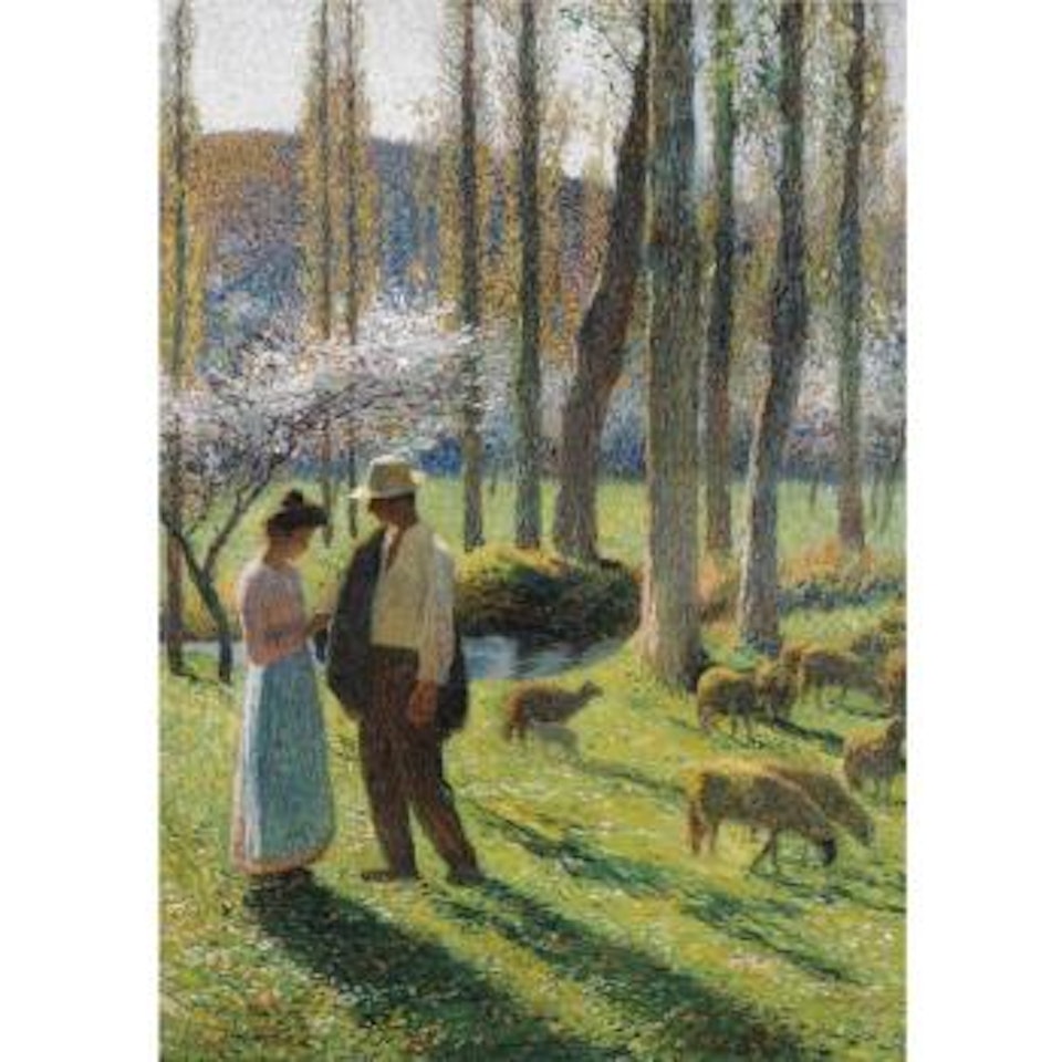 Le Paysan Et La Bergère by Henri Jean Guillaume Martin