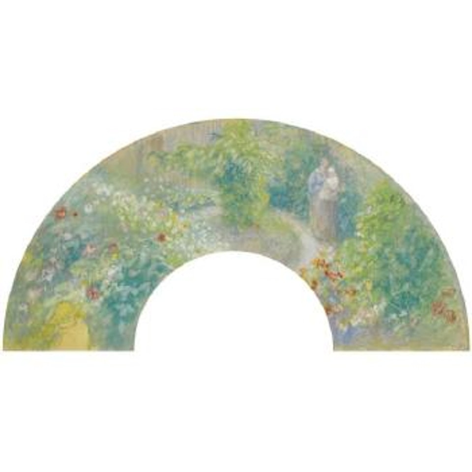 Femme Portant Un Enfant Dans Un Jardin by Camille Pissarro