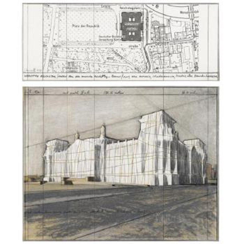 Wrapped Reichstag (Project For Der Deutsche Reichstag - Berlin) by Christo