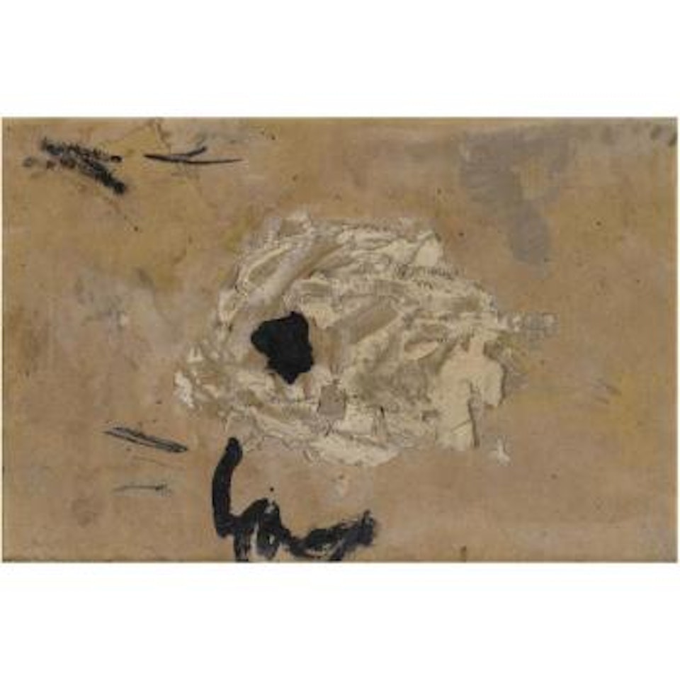 Materia Y Manchas Sobre Cartón by Antoni Tapies