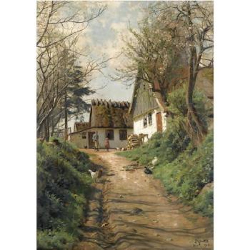En Landevej (A Country Lane) by Peder Mork Monsted