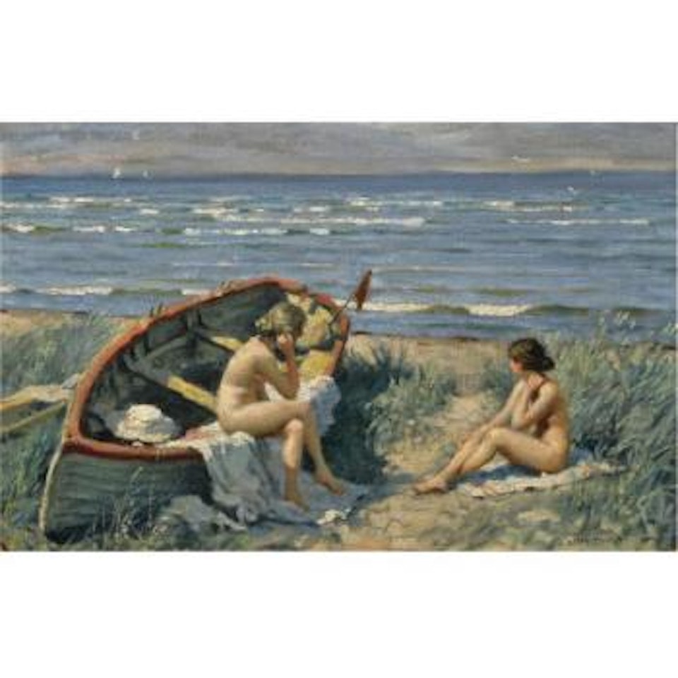 Motiv Fra Båstad (The Beach At Båstad) by Paul Fischer