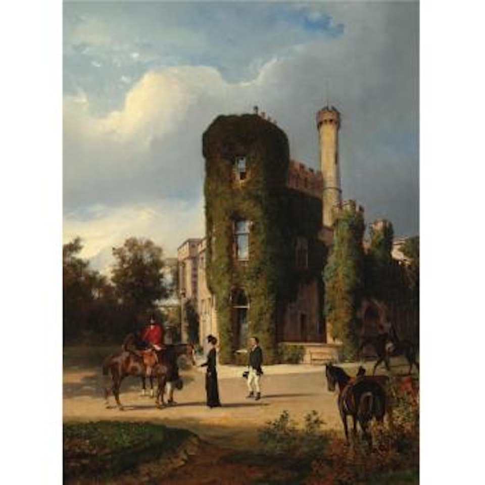 Preparing For The Hunt by Edouard Frederic W. Richter