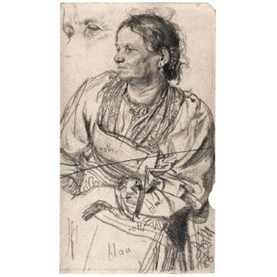 Tiroler Bäuerin (Woman From The Tyrol) by Adolph Menzel