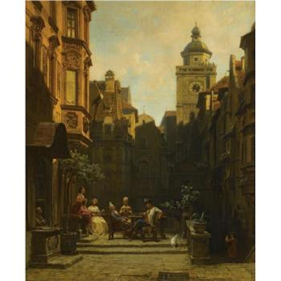 Die Plauderstunde (A Good Gossip) by Carl Spitzweg