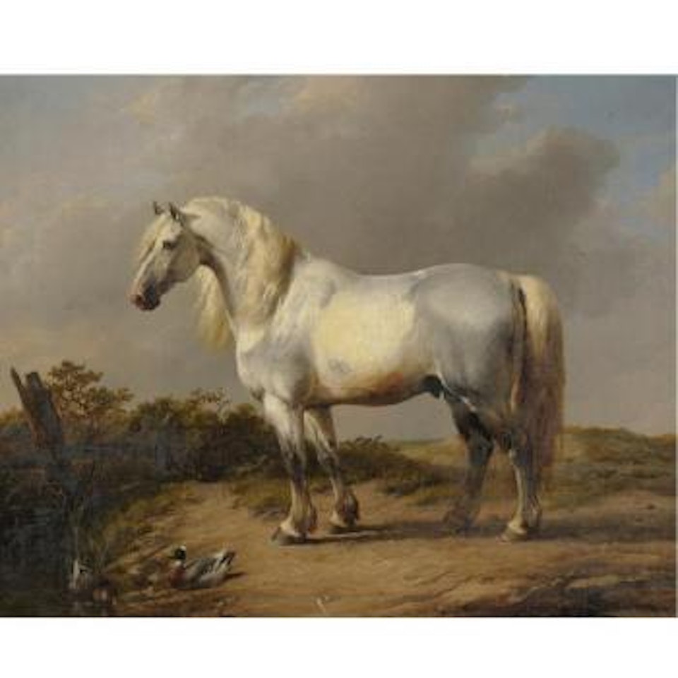 Sharing A Drink Of Water by Eugène Joseph Verboeckhoven