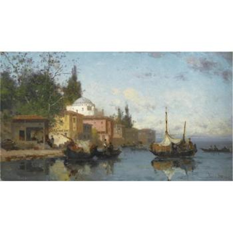 On The Shores Of The Bosphorus by Germain-Fabius Brest