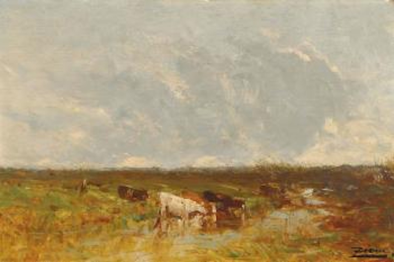 Paturage en plaine by Félix Ziem