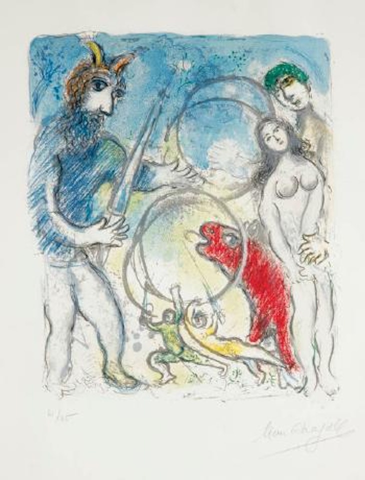 For a woman, what remains…(from the Land of the Gods) by Marc Chagall