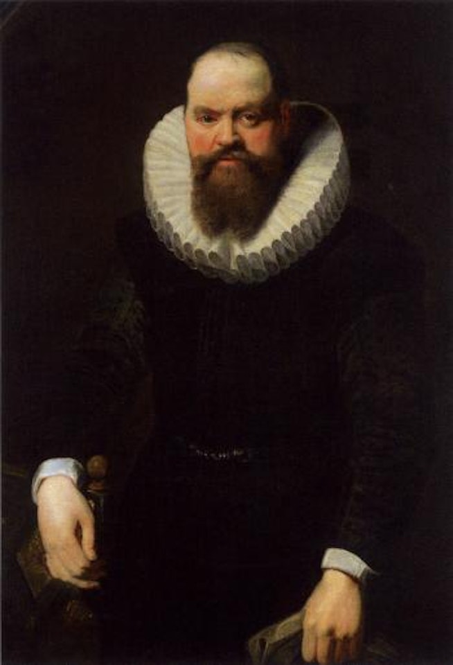 Portrait of a gentleman in a black costume and ruff by Anthony van Dyck