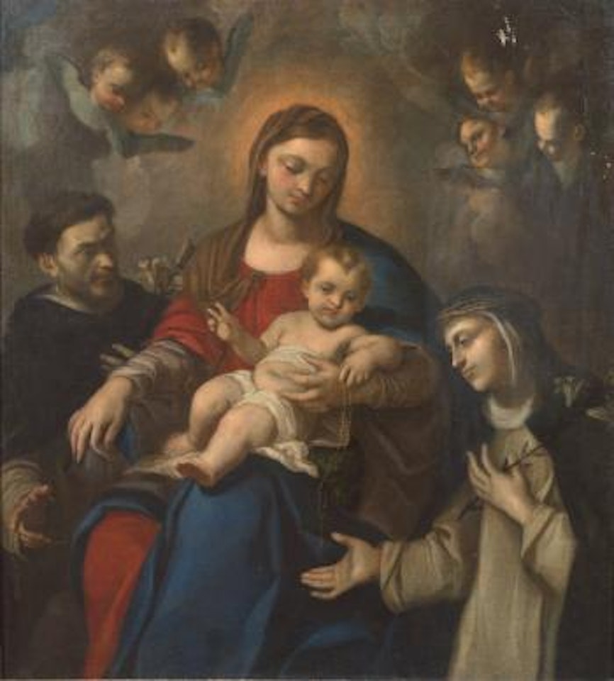 Madonna col Bambino, Santa Caterina e un Santo domenicano by Florentine School