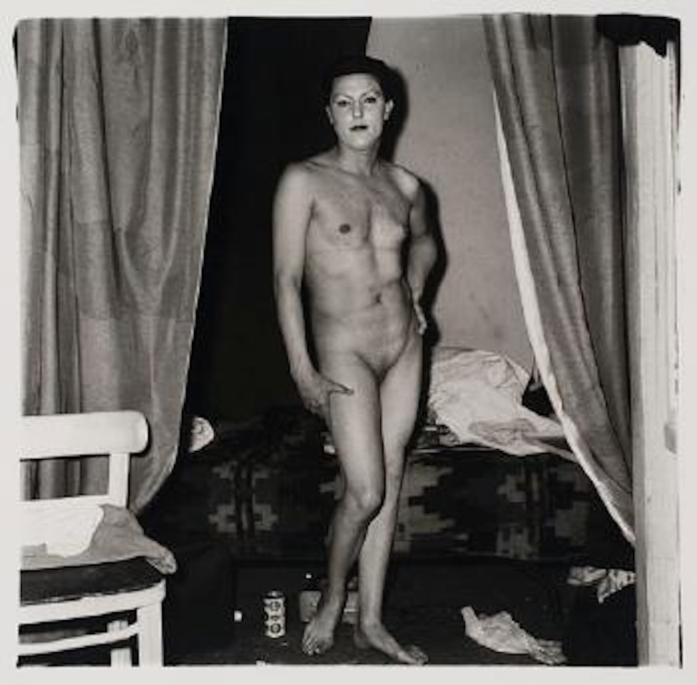 A naked man being a woman, N.Y.C. by Diane Arbus by Neil Selkirk