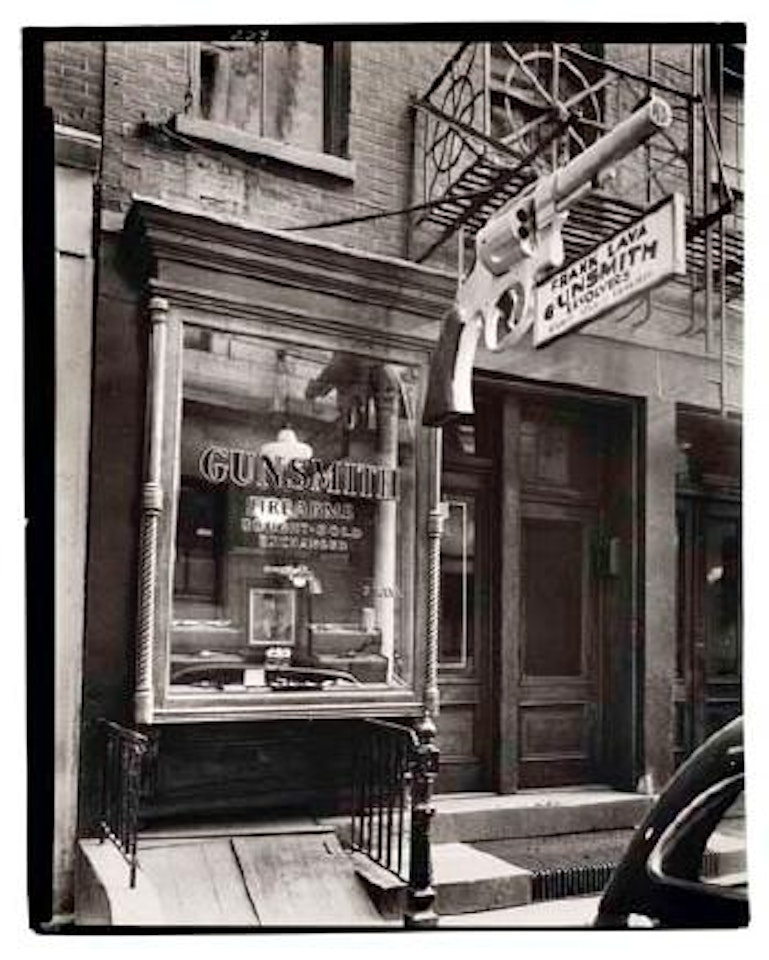 Gunsmith, 6 Centre Market Place by Berenice Abbott