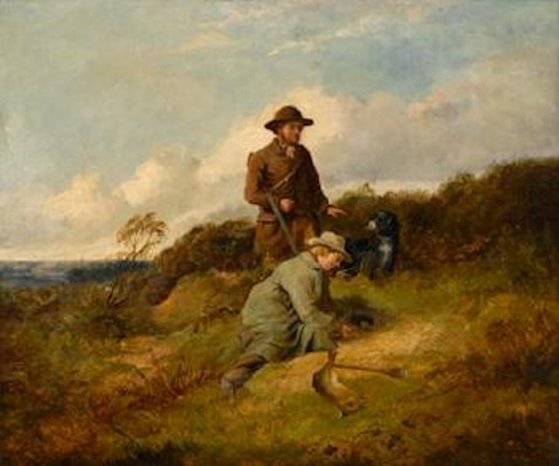 The sportsman's pupil - ferreting by Richard Ansdell