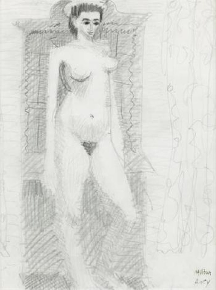 Standing nude by Milton Avery