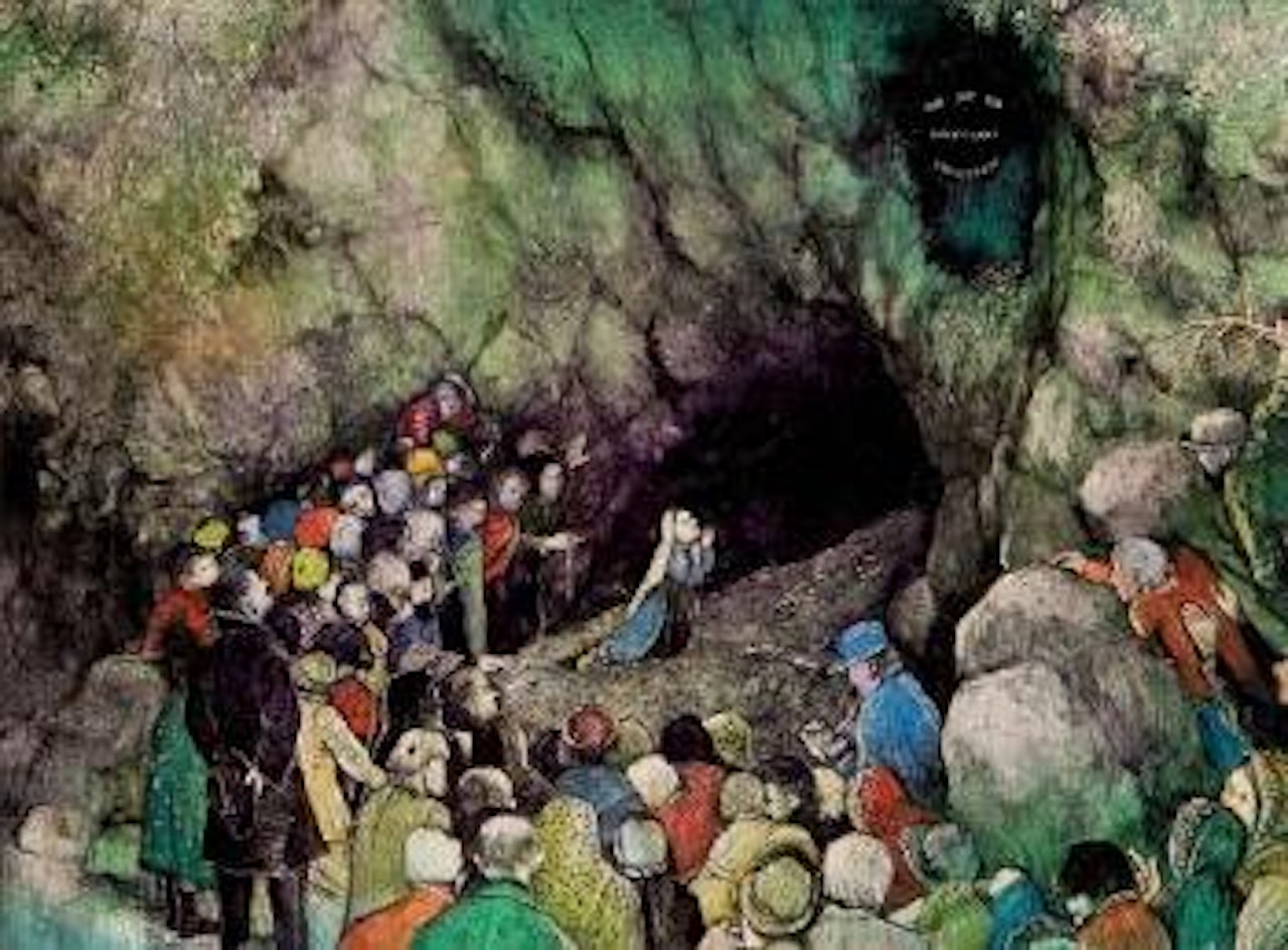 Bernadette in ecstasy by William Kurelek