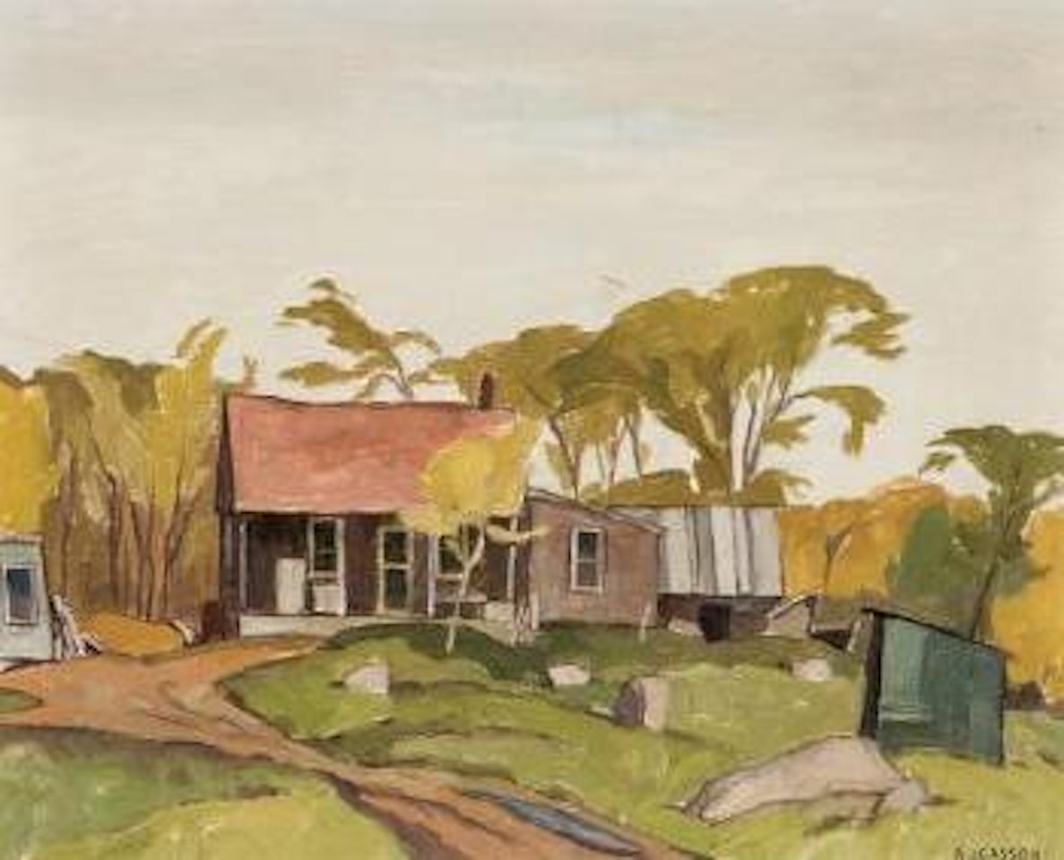 Cabin, Montreal Road at Cushing Que by Alfred Joseph Casson