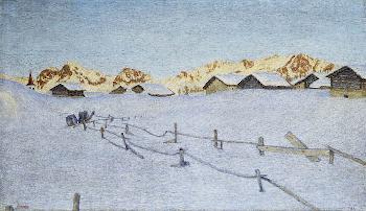 Cresta la sera by Gottardo Segantini