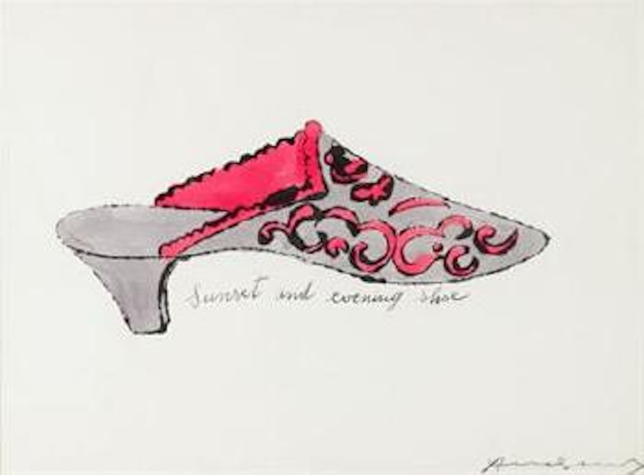 Sunset and evening shoe by Andy Warhol