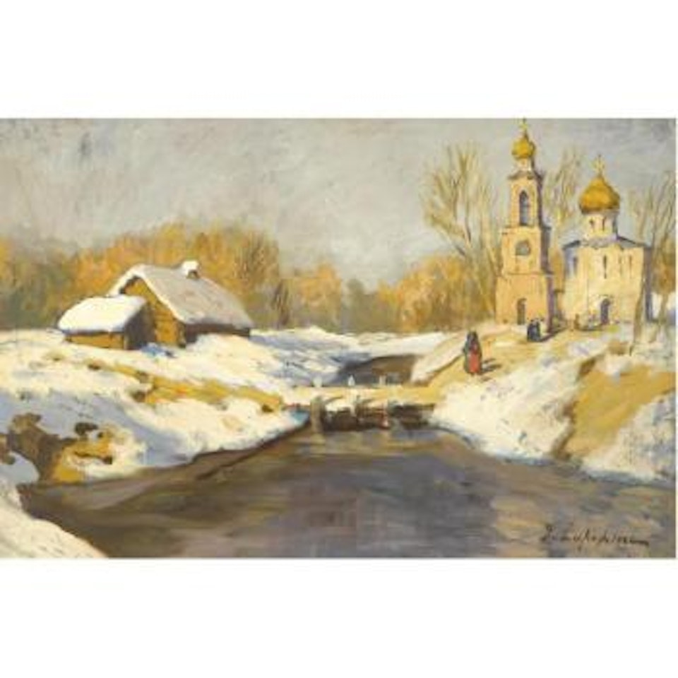 Going To Church by Georgij Aleksandrovic Lapschin