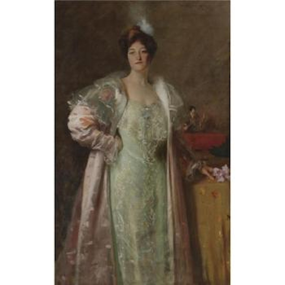 Miss J. (Portrait Of Miss J; Portrait - Content Johnson) by William Merritt Chase